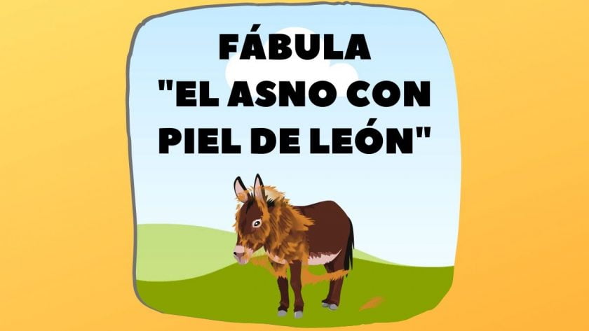 Fábula El asno con piel de león