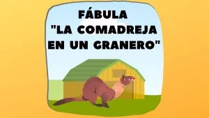 Fábula La comadreja en un granero