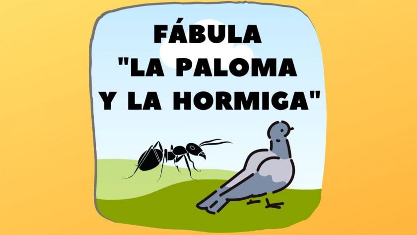 Fábula La paloma y la hormiga